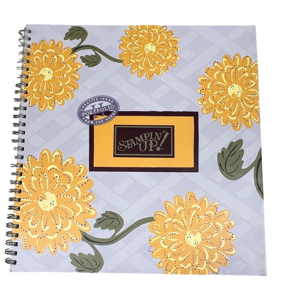 STAMPIN UP Portfolio II Book I 2001 Spiral Scrapbook Stamping Craft Idea Guide